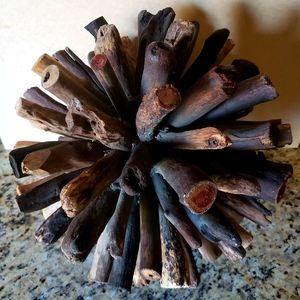 Round Driftwood Art Sculpture